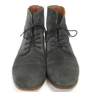 A.P.C. チャッカブーツ レースアップ スエード ダークグレー 40 26cm相当 靴