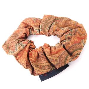 ETRO シュシュ バレッタ 3点セット おまとめ ペイズリー ヘアアクセサリー ブラウン系 SM0 AA