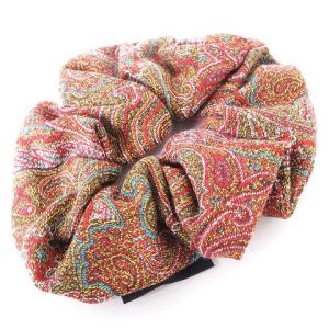 ETRO シュシュ バレッタ 3点セット おまとめ ペイズリー ヘアアクセサリー ブラウン系 SM0 AA