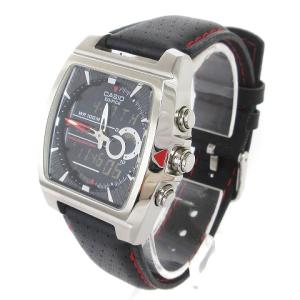 CASIO エディフィス EDIFICE 腕時計 アナデジ クォーツ EFA-120 黒 ブラック系 ウォッチ