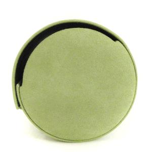 Van Cleef & Arpels ウォッチケース 時計 小物入れ ラウンド 収納ケース ロゴ 黄緑 ライトグリーン AA SM0