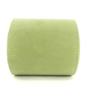 Van Cleef & Arpels ウォッチケース 時計 小物入れ ラウンド 収納ケース ロゴ 黄緑 ライトグリーン AA SM0