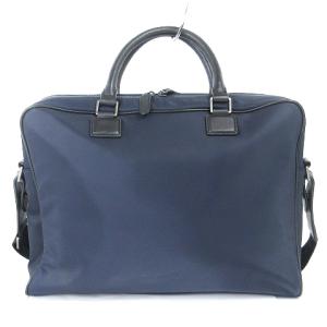 HUNTING WORLD ビジネスバッグ ブリーフケース ショルダー ハンド 2WAY ナイロン レザー ネイビー