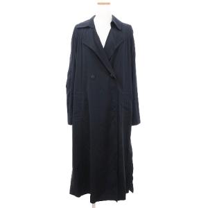 Leilian ロングコート サイドスリット IT-0005952 紺 ネイビー 11 L SM0