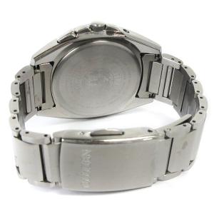 CITIZEN アテッサ ATTESA 腕時計 エコドライブ 電波 ソーラー H110-T016766 デイト アナログ シルバーカラー ネイビー系