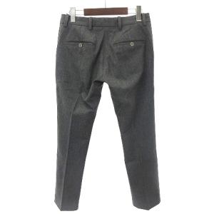 YAECA スラックス パンツ ロング 15652 ストレッチ トラウザー センタープレス グレー S SM0