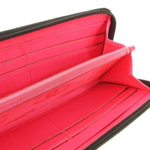 CHANEL 長財布 15番台 マトラッセ カンボンライン ココマーク ラウンドファスナー カーフレザー ブラック