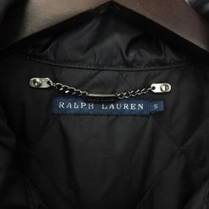 RALPH LAUREN ダウンコート ミディ丈 ダブルジップ 黒 ブラック S アウター IBO17 AO