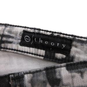 Theory AG レギンス パンツ スーパー スキニー ストレッチ 総柄 黒 ブラック グレー系 25
