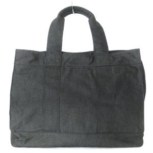 PORTER 吉田カバン スモーキー トートバッグL キャンバス ロゴ ワッペン 592-06576 黒 ブラック 鞄