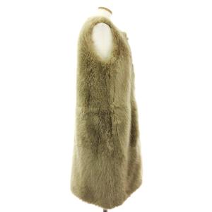 STELLA McCARTNEY ロングベスト エコファー 40 ベージュ