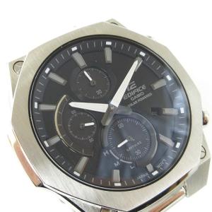 CASIO エディフィス EDIFICE 腕時計 アナログ クロノグラフ 電波ソーラー EFS-S570Y 文字盤 黒 ブラック ウォッチ