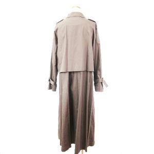 SNIDEL タグ付き 19AW トレンチコート ショートトレンチ ジャケット ジレ ワンピース 3WAY SWFC194005 ブラウンピンク