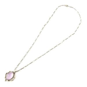 GEORG JENSEN 19年製 イヤーペンダント 925 ストーン シルバー ピンク