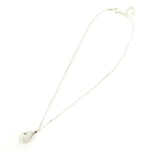 SWAROVSKI 2点セット パヴェ ネックレス ペンダント ピアス ボール ストーン シルバーカラー アクセサリー SM1