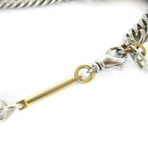 JieDa SWTC CHAIN NECKLACE チェーンネックレス アシンメトリー シルバーカラー アクセサリー