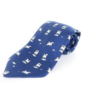 ネクタイ レギュラータイ ペガサス シルク 総柄 7859 UA ネイビー 紺 SM1 AA