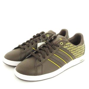 タグ付き スニーカー ローカット ロゴプリント G11646 茶 ブラウン 28cm SM1