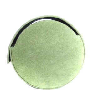 Van Cleef & Arpels 美品 ウォッチケース 腕時計 小物入れ ラウンド 円形 収納ケース ロゴ ライトグリーン 黄緑 SM1
