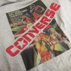 CONVERSE ヴィンテージ 1974 BASKETBALL YEARBOOK Tシャツ カットソー 半袖 丸首 クルーネック プリント アメリカ製