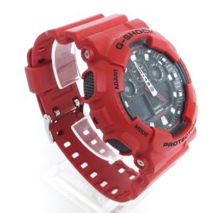 CASIO G-SHOCK 腕時計 アナデジ クオーツ GA-100B-4AJF 赤 レッド ウォッチ SM1