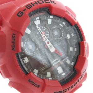 CASIO G-SHOCK 腕時計 アナデジ クオーツ GA-100B-4AJF 赤 レッド ウォッチ SM1