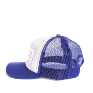 CHROME HEARTS メッシュキャップ トラッカー FUCK スナップバック 刺繍 パープル