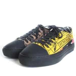 15-02-982029 アングロマニア スニーカー ローカット 総柄 マルチカラー