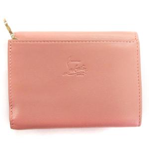 Christian Louboutin マカロン ミニウォレット スタッズ レザー ピンク