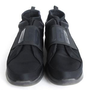 UGG australia スニーカー ハイカット 厚底 F20019D 黒 ブラック 24 靴 SM1