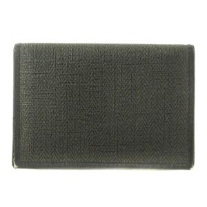 BVLGARI ウィークエンド カードケース 名刺入れ PVC レザー 32588 グレー SM1