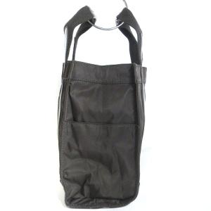 TORY BURCH エラ トートバッグ ナイロン エナメル ロゴ プレート 茶 ブラウン 鞄 SM1