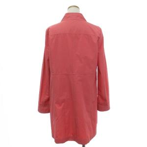 Leilian スプリングコート ミドル丈 スタンドカラー 無地 フロントボタン FF-0401717 ピンク 9