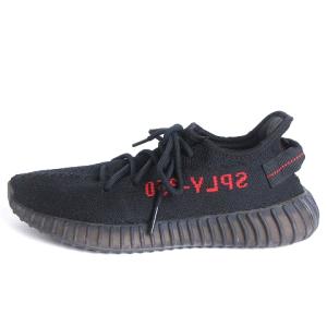 adidas イージーブースト YEEZY BOOST 350 V2 Black Red スニーカー ローカット メッシュ プリント CP9652