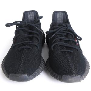 adidas イージーブースト YEEZY BOOST 350 V2 Black Red スニーカー ローカット メッシュ プリント CP9652