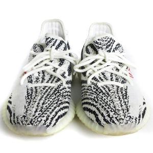 adidas YEEZY BOOST 350 V2 ZEBRA スニーカー メッシュ プリント 26cm ホワイト
