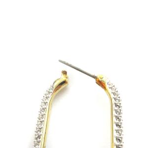 SWAROVSKI TIME フープピアス チェーン ストーン 5558341 ゴールドカラー アクセサリー