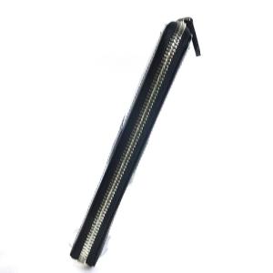 BALLY レザー ラウンドジップ 長財布 ウォレット フルジップ バリーストライプ ブラック 黒