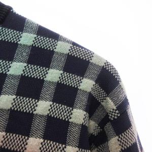 PAUL SMITH カットソー トレーナー 長袖 グラデーション チェック 丸首 コットン マルチカラー M SM1