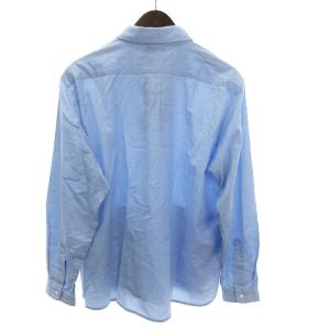YAECA STANDARD PO - COMFORT SHIRT 長袖 ボタンダウン コットン サックスブルー