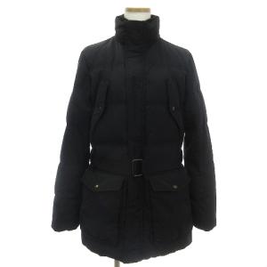 ダウンジャケット ミドル丈 ベルト付き 無地 ジップアップ CM RL YA 2061 黒 ブラック 11 SM1