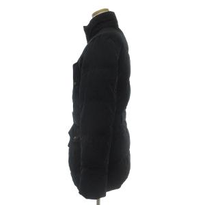 RALPH LAUREN ダウンジャケット ミドル丈 ベルト付き 無地 ジップアップ CM RL YA 2061 黒 ブラック 11 SM1