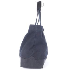 A.P.C. トートバッグ ハンド 鞄 かばん キャンバス レザー ブラック 黒 SM1