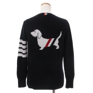 THOM BROWNE FKC385A-Y3006415 クラシックVネックカーディガン ヘクタードッグ 4BAR 36