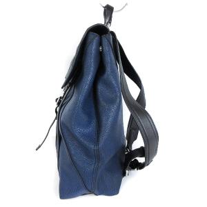 KENZO リュック バックパック デイパック PVC レザー 紺 ネイビー 鞄 AA