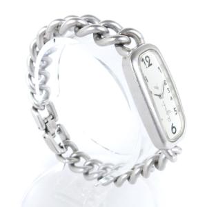 agnes b. ブレスウォッチ 腕時計 アナログ クオーツ メタル チェーンベルト V220-6040 文字盤 白 ホワイト