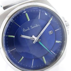 PAUL SMITH 腕時計 アナログ クオーツ デイト 1116-T020640 文字盤 青 ブルー ウォッチ