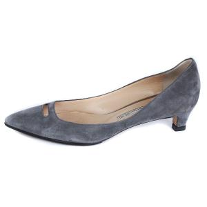 PELLICO パンプス ポインテッドトゥ スエード グレー 37 約24cm 靴 SM1
