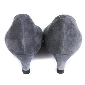 PELLICO パンプス ポインテッドトゥ スエード グレー 37 約24cm 靴 SM1