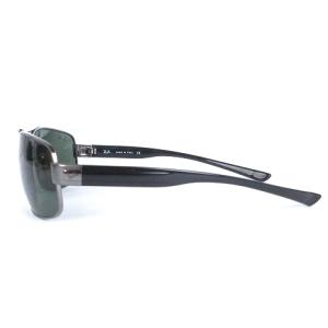 Ray-Ban サングラス 度無し カラーレンズ スクエア型 RB3302 シルバーカラー 黒 ブラック 6118 アイウェア SM1